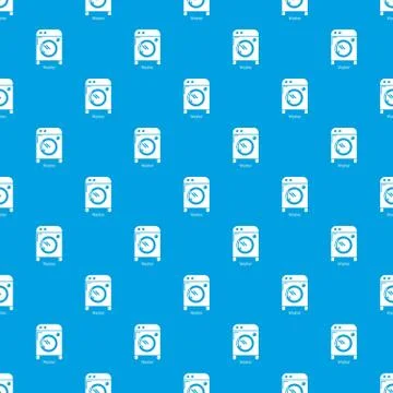Washer pattern vector seamless blue Stockillustratie