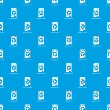 Washer pattern vector seamless blue Stock Illustration
