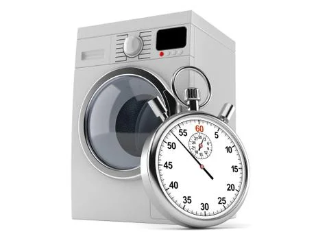 Washer with stopwatch Stock Illustration