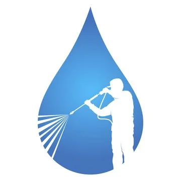 Washer with a tool on the background of a drop of water Ilustração Stock
