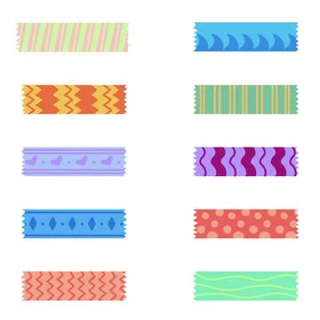 Washi Tape Vector Stock Illustration