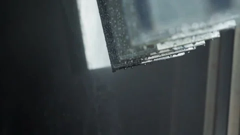 Washing and Drying of elements used for Medical equipments. Wet Metal Pieces Stock Footage 209917018