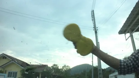 Washing The Car Stock Footage 71090382