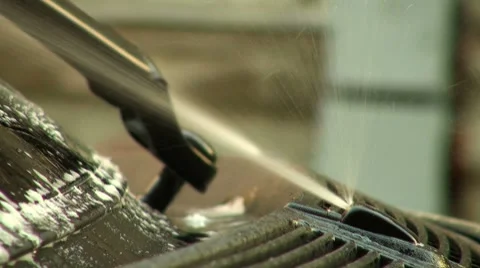 Washing car windows Video stock 7753254