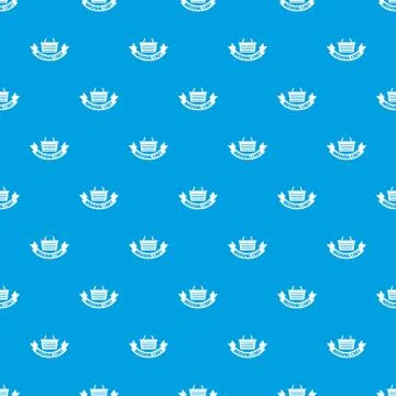 Washing cart pattern seamless blue イラスト素材