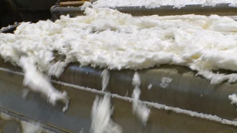 Washing of cellulose Video stock 105168530