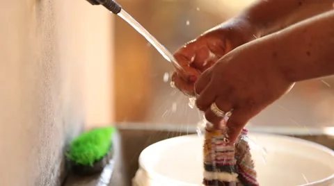 Washing clothes Stock Footage 47911948