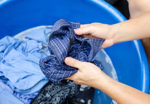 Washing clothes Stock Photos