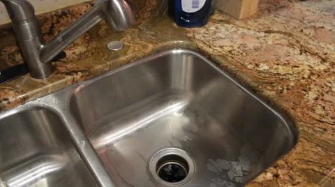 Washing a Cup in the Sink Stock-Footage 42365815