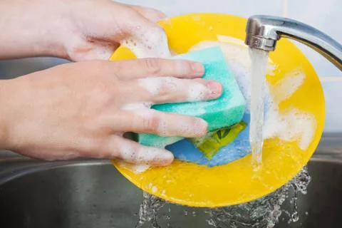 Washing dish Stock Photos