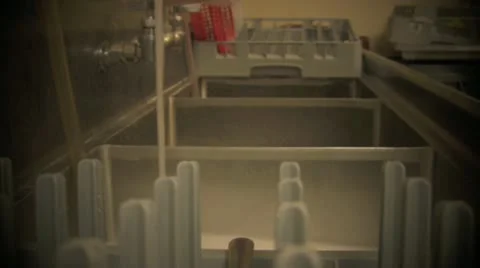 Washing Dishes Stock Footage 12440522