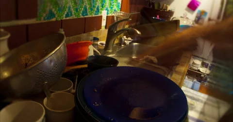Washing Dishes Stock Footage 40771922