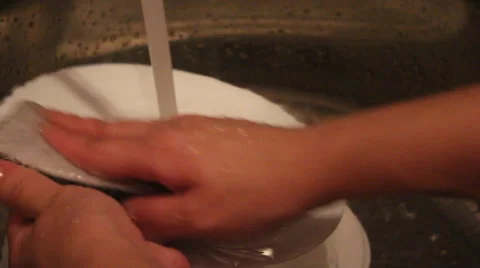 Washing dishes Video stock 67765816