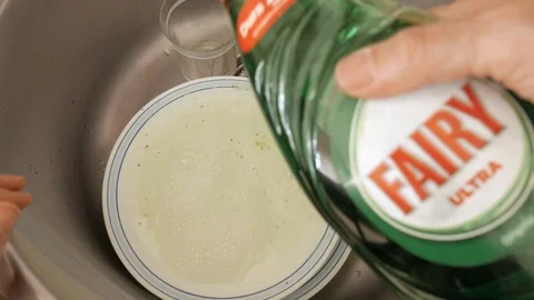 Washing the dishes Stock Footage 124859884