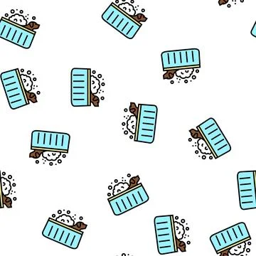 Washing dog vector seamless pattern 스톡 일러스트