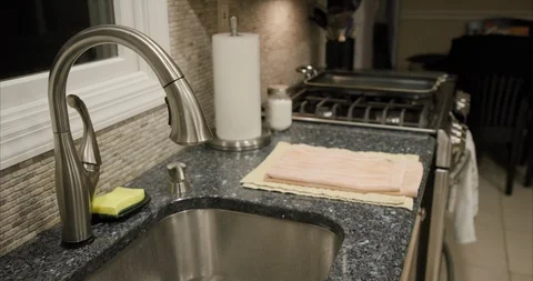 Washing &amp; Drying Hands With Soap Stock Footage 126739478