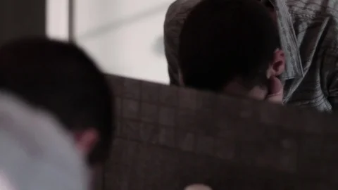 Washing Face in Bathroom Video stock 72369577