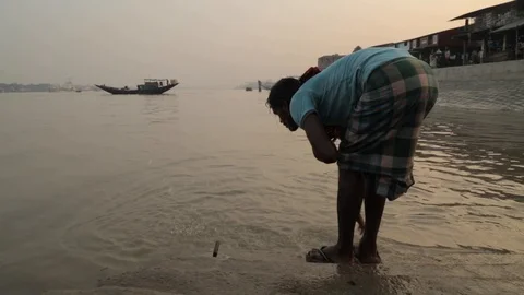 Washing face Stock Footage 129432907