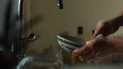 Washing up Stock Footage 128573106
