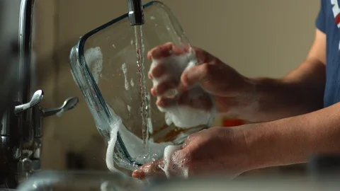 Washing up Stock Footage 128574695