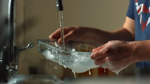 Washing up  Stock Footage 128576930