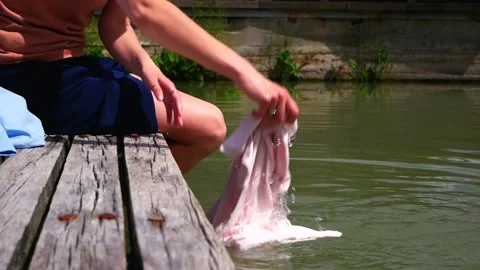 Washing up Stock Footage 138459035