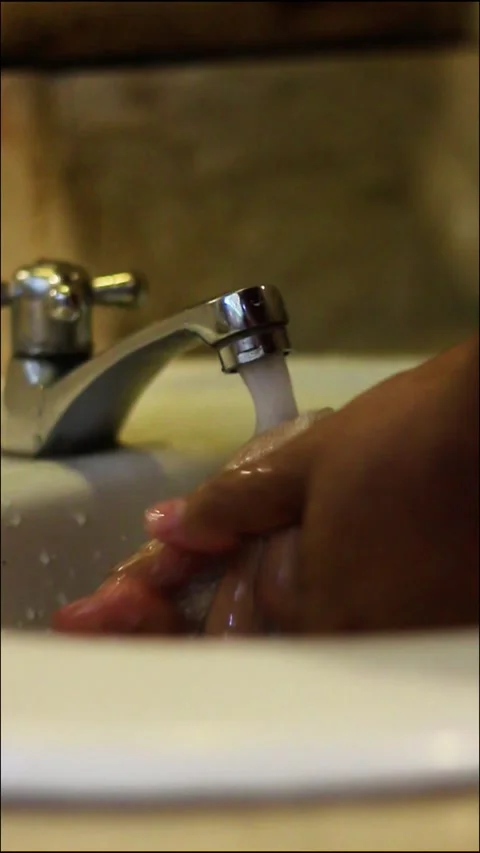 Washing Hand Close Up Stock Footage 311347196