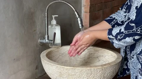 Washing Hand Stock Footage 163398635