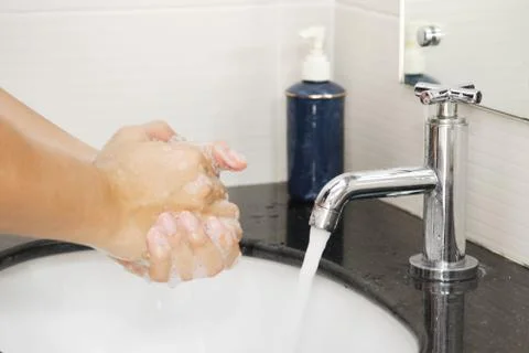 Washing hand Stock Photos