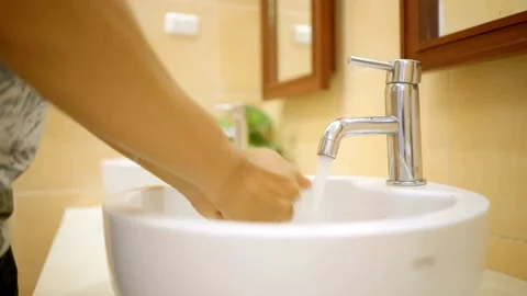 Washing hand prevent the spread of the covid-19 virus and corona flu disease by Видео 336585028