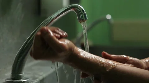 Washing hands, close up Stock Footage 48445145