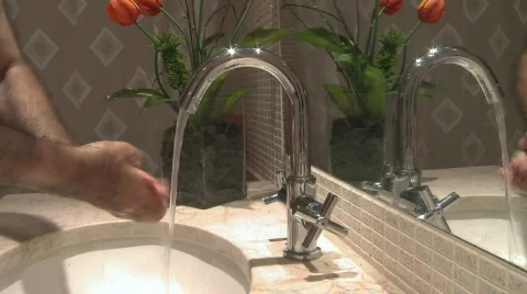Washing hands Stock Footage 160024