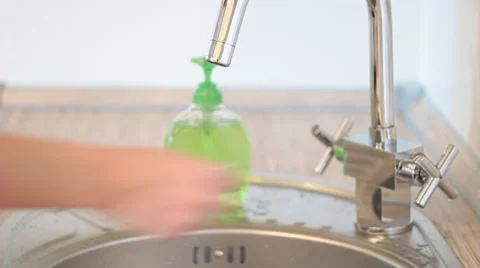 Washing hands Stock Footage 1087425