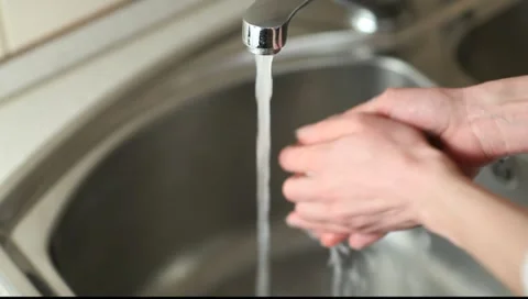 Washing hands Stock Footage 10678012