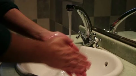 Washing hands Video stock 12063634