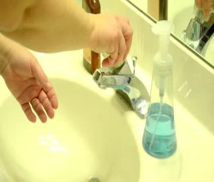 Washing hands Stock Footage 12425124