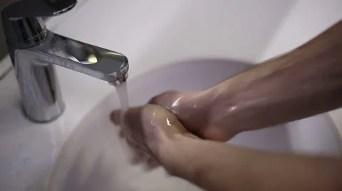 Washing of hands Видео 47894433