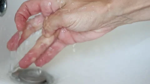 WASHING HANDS Stock Footage 344748809