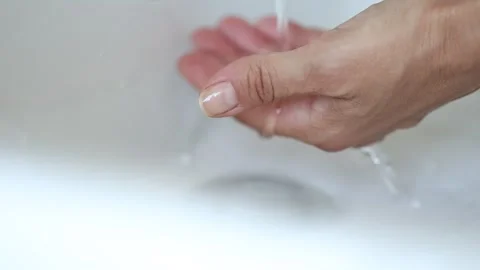 WASHING HANDS Stock Footage 344748857