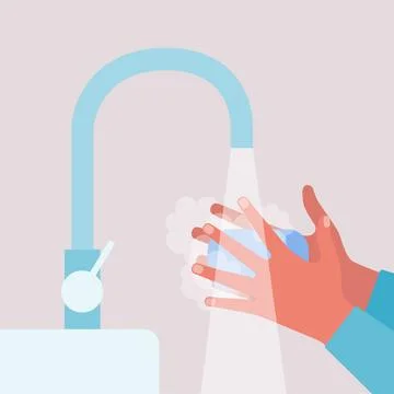 Washing hands Stock Illustration