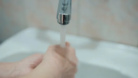 Washing Hands With liquid soap Stock-Footage 126841766