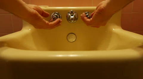 Washing hands low shot Stock-Footage 65966455