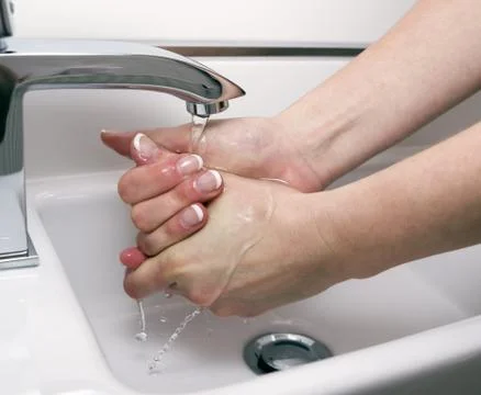 Washing hands Foto stock