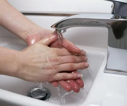 Washing hands Foto stock