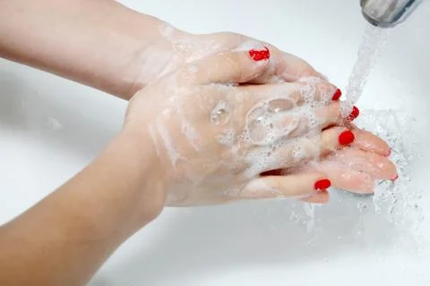 Washing hands Stock Photos