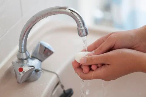 Washing hands Stock Photos