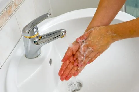 Washing hands Stock Photos