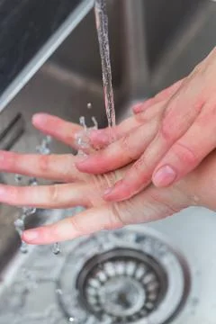 Washing hands Foto stock