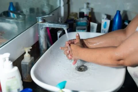 Washing Hands Stock-Fotos