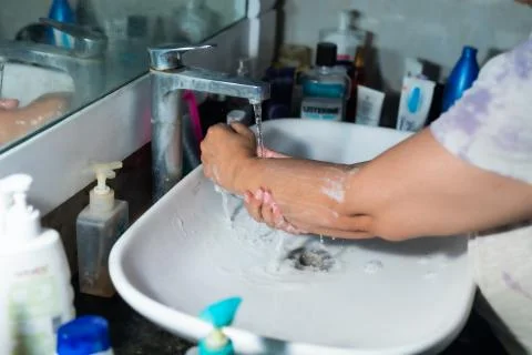 Washing Hands Stock-Fotos